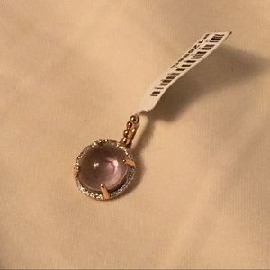 Amethyst and Diamond Rose Gold Pendant 💞